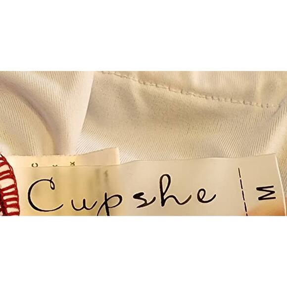 Cupshe On A Whim Falbala Ruched Halter One-Piece Swimsuit Size Medium - Picture 4 of 7